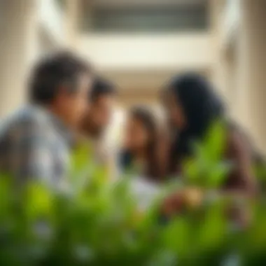 Parental Involvement in School Selection Parents discussing educational options