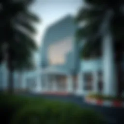 Exterior view of a modern school building in Al Nahda