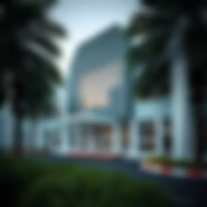 Modern School Architecture in Al Nahda Exterior view of a modern school building in Al Nahda