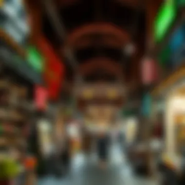 Bustling marketplace along Al Nasr Street