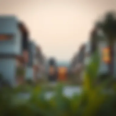 Contemporary Design in Al Shaab Village Modern architecture of homes in Al Shaab Village