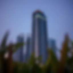 Stunning view of Almas Tower showcasing its modern architecture