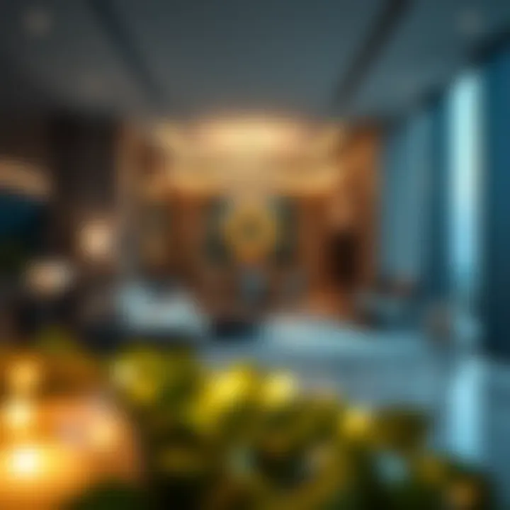 Luxurious Interiors of Almas Tower Interior design showcasing the luxurious amenities of Almas Tower