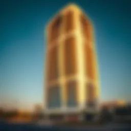 Architectural marvel of Amal Tower showcasing its unique design