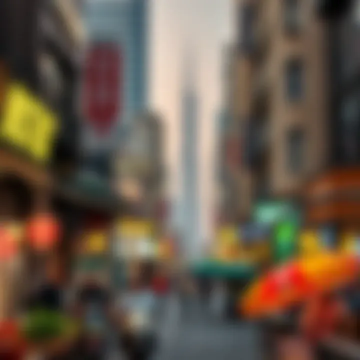 Vibrant Markets: The Pulse of Dubai's Economy Vibrant market scene illustrating Dubai's bustling commerce