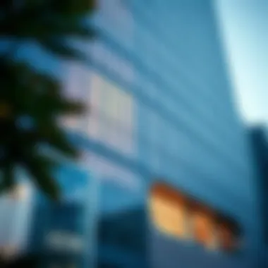 Innovative Facade Design Close-up of the Azure Building's unique facade highlighting innovative design elements