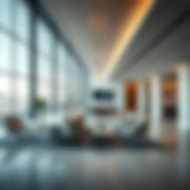 Modern Interior Spaces Interior shot of the Azure Building illustrating modern design and spacious layout