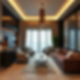 Luxurious living space in Barsha Heights Hotel Apartments