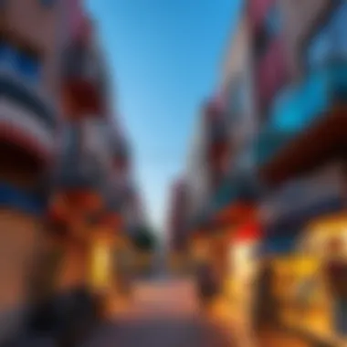 Vibrant neighborhood life in Barsha