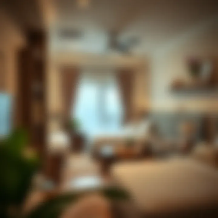 Cozy Shared Living Environment Inside a shared accommodation highlighting the cozy living environment