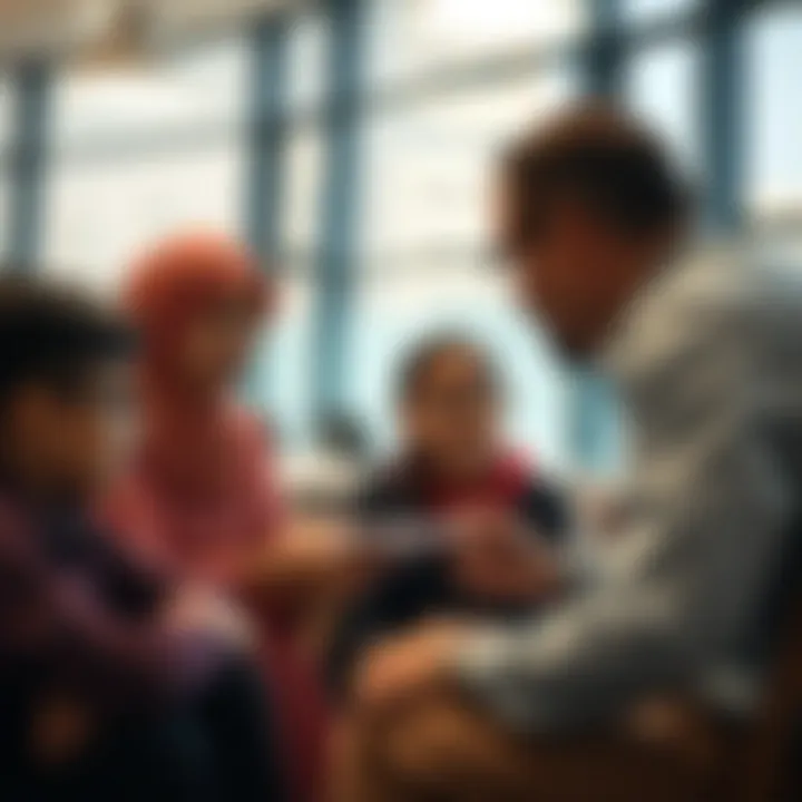 Navigating School Admissions in Dubai Parents and educators discussing school admission options