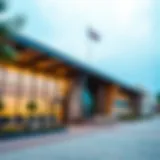 Exterior view of a British school in Dubai showcasing architectural design