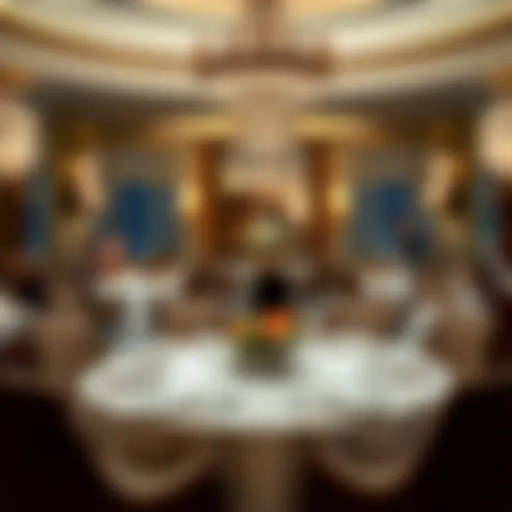 Exquisite Dining Experience at Bulgari Hotel Dubai Bulgari Hotel Dubai's exquisite dining area featuring fine cuisine and luxurious ambiance.
