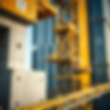 Construction Materials Overview Close-up of construction materials like concrete and steel used in Burj Khalifa