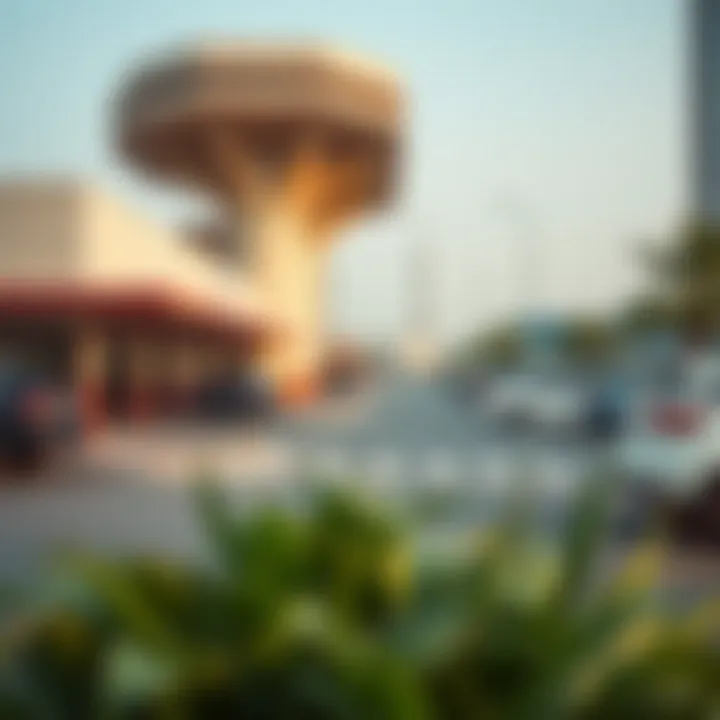 Overview of Burjuman parking facility