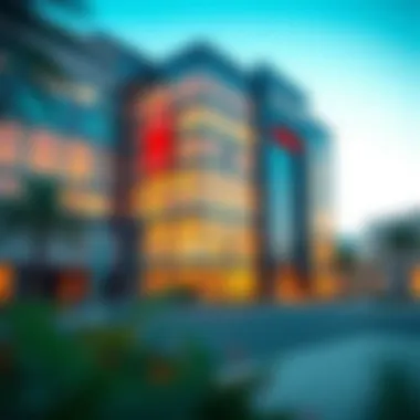 Cayan Business Center's Architectural Elegance Exterior view of Cayan Business Center showcasing modern design