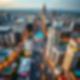 Aerial view of Central Downtown Arjan showcasing its vibrant urban landscape