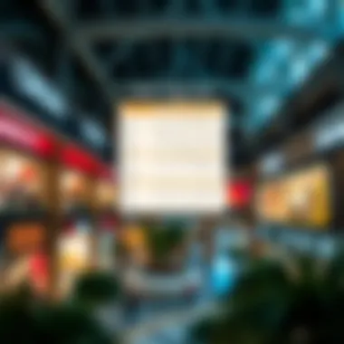 Directory Map of Circle Mall JVC Directory map highlighting various shops and amenities in Circle Mall