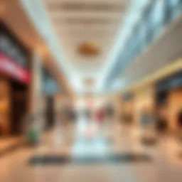 Interior view showcasing diverse retail spaces at Circle Mall JVC