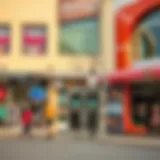 Vibrant storefronts in Al Zahya