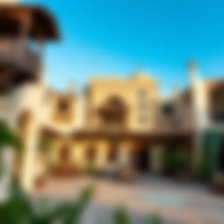 Cultural Heritage in Dubai's Neighborhoods Cultural attractions in a traditional Dubai district