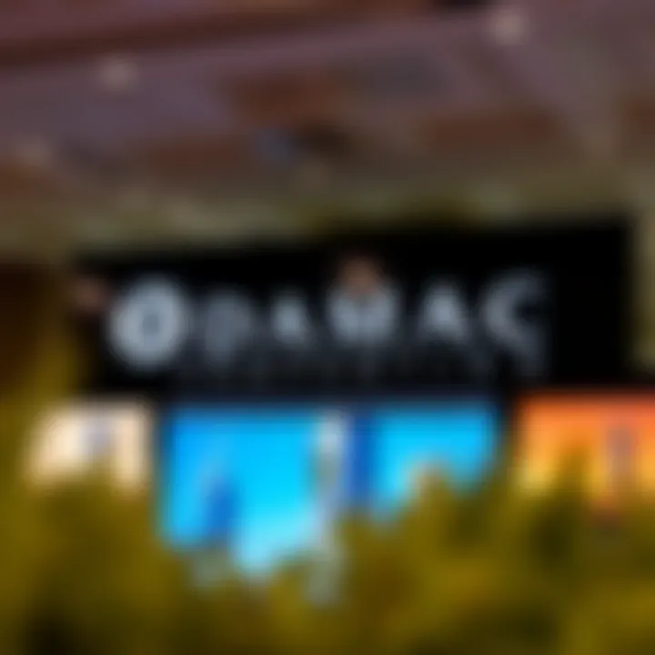 Damac Properties logo displayed at a real estate event