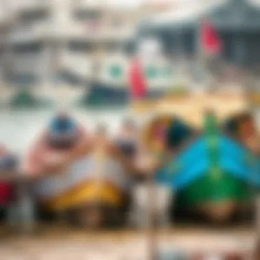 Heritage of Maritime Life: Traditional Boats Traditional fishing boats at the market