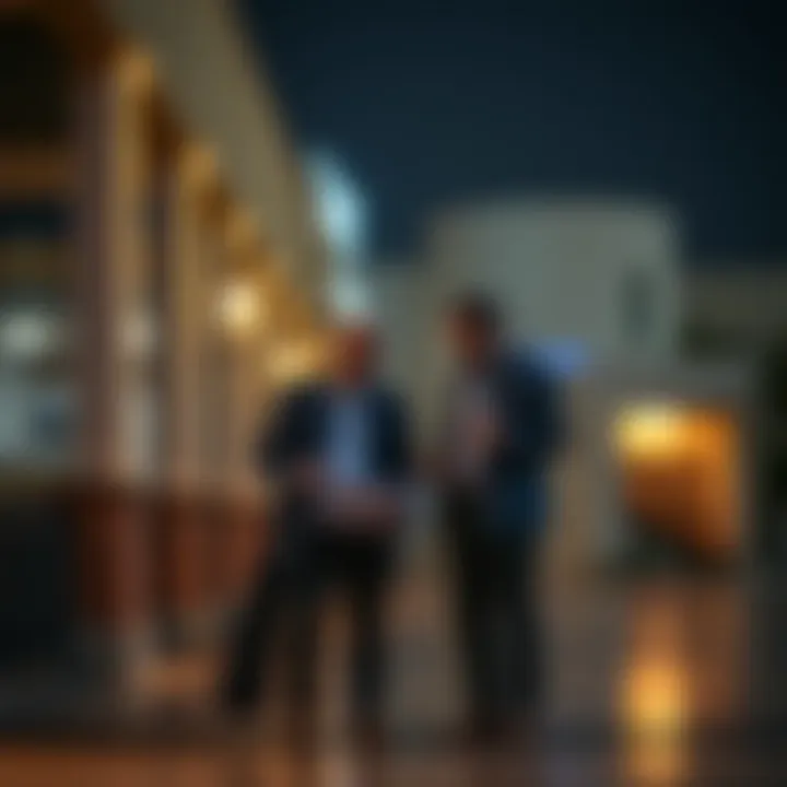 Engagement Between Landlords and Tenants in Deira Landlord and tenant discussing rental agreements