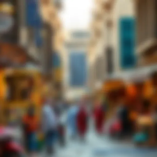 A Bustling Souk in Deira Vibrant market scene in Deira