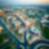 Diera City Center Aerial Perspective Aerial view of Diera City Center showcasing its architectural layout and surroundings