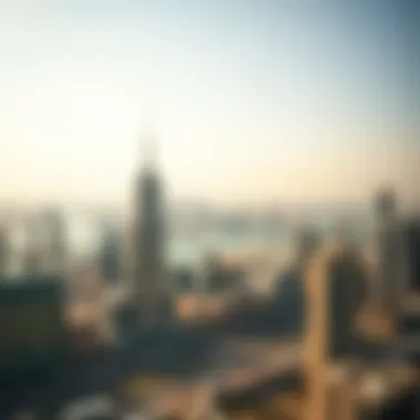 Breathtaking Skyline View from Dolphin Tower Panoramic view of Dubai skyline from Dolphin Tower