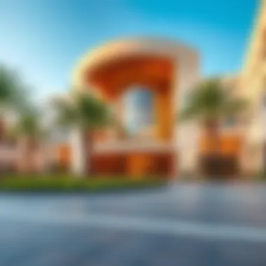 Architectural Marvel of DPS Gardens Stunning architectural design of DPS Gardens showcasing modern aesthetics