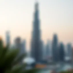 The Dream Tower showcasing its unique architectural design against the Dubai skyline.