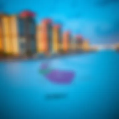 Map highlighting key regions for real estate in Dubai