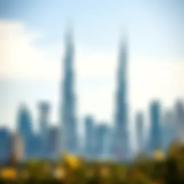 Comparative Skyline of Dubai Comparative skyline of Dubai featuring iconic skyscrapers