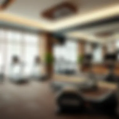 Amenities in Emaar Staff Housing Amenities provided in Emaar staff housing including gym and recreational areas