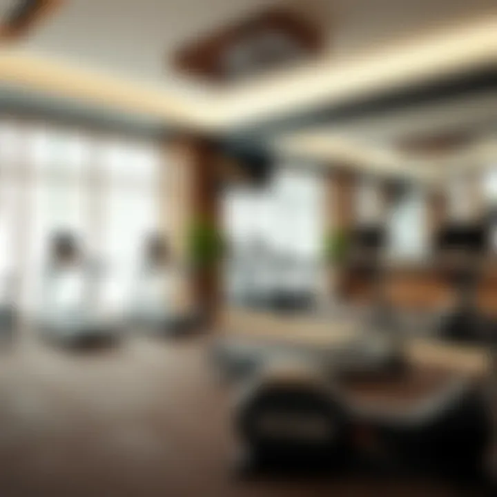 Amenities in Emaar Staff Housing Amenities provided in Emaar staff housing including gym and recreational areas