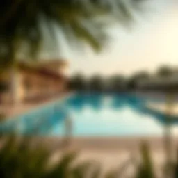 Luxurious pool area at Emirate Garden Resort