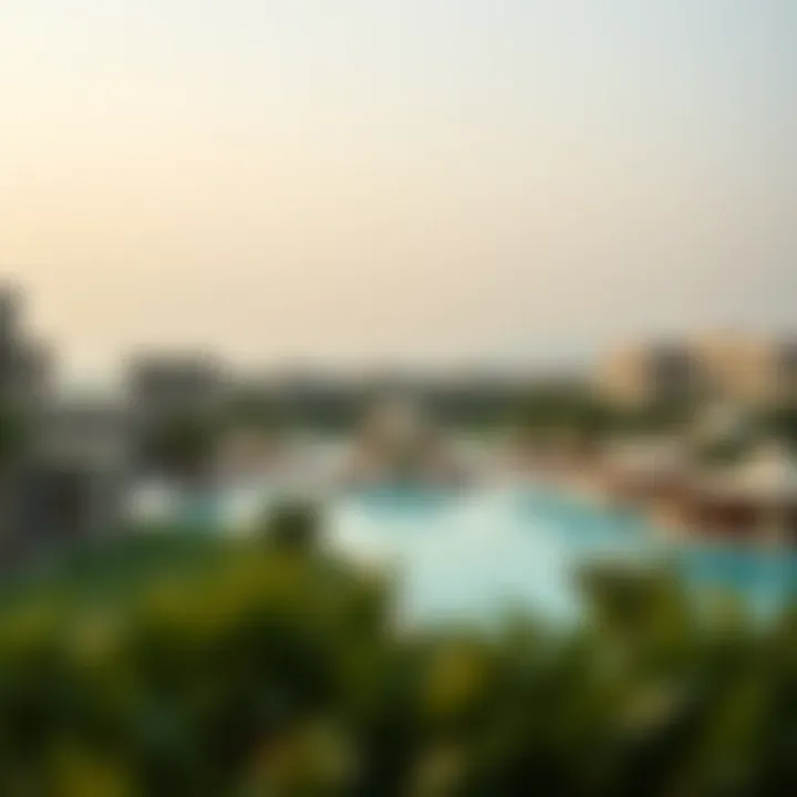 Serene landscape view of Emirate Garden Resort