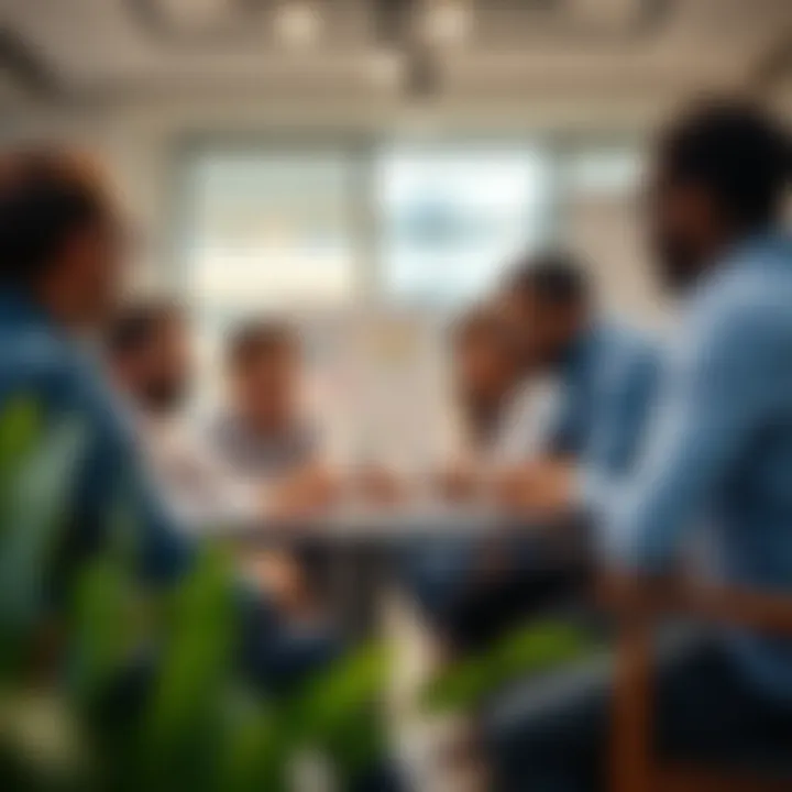 Dynamic Team Collaboration for Brand Development Collaborative team brainstorming session