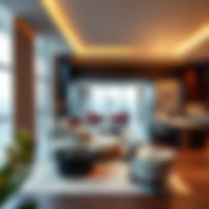 Luxurious interior design of a suite at Address Sky View Dubai showcasing modern aesthetics
