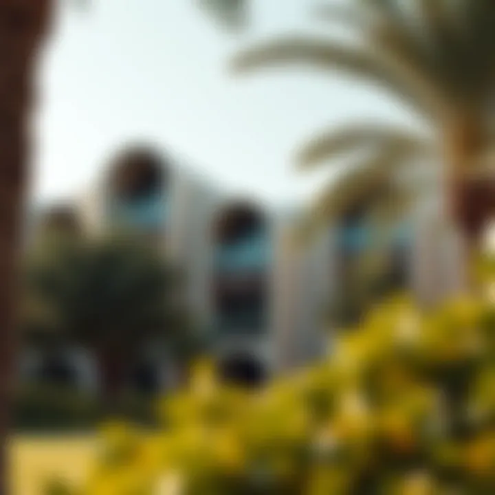 Eco-Friendly Architecture in Al Barari Park View of the eco-friendly architecture integrated within Al Barari Park