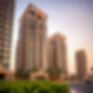 Luxurious Residential Architecture Luxurious residential buildings in Al Barsha reflecting modern architecture