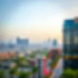 A panoramic view of Al Barsha showcasing its skyline and vibrant atmosphere