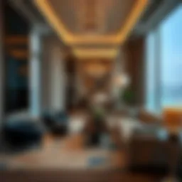 Luxurious decor of the Al Jadaf Rotana Suite