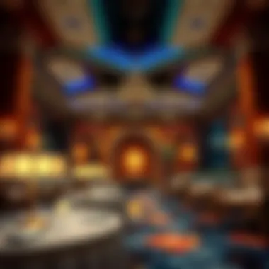 Lavish interior design of Al Nafoorah restaurant