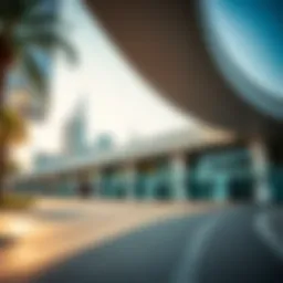 Exterior view of Al Rigga Metro station showcasing its modern architecture