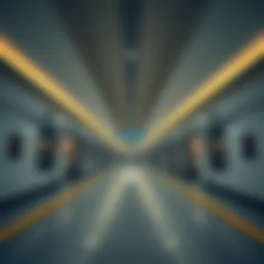 Interior shot of Al Rigga Metro station highlighting the spacious design