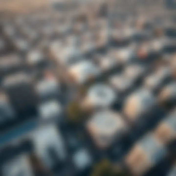 Aerial Perspective of Karama's Real Estate Landscape Aerial view of Karama highlighting real estate trends