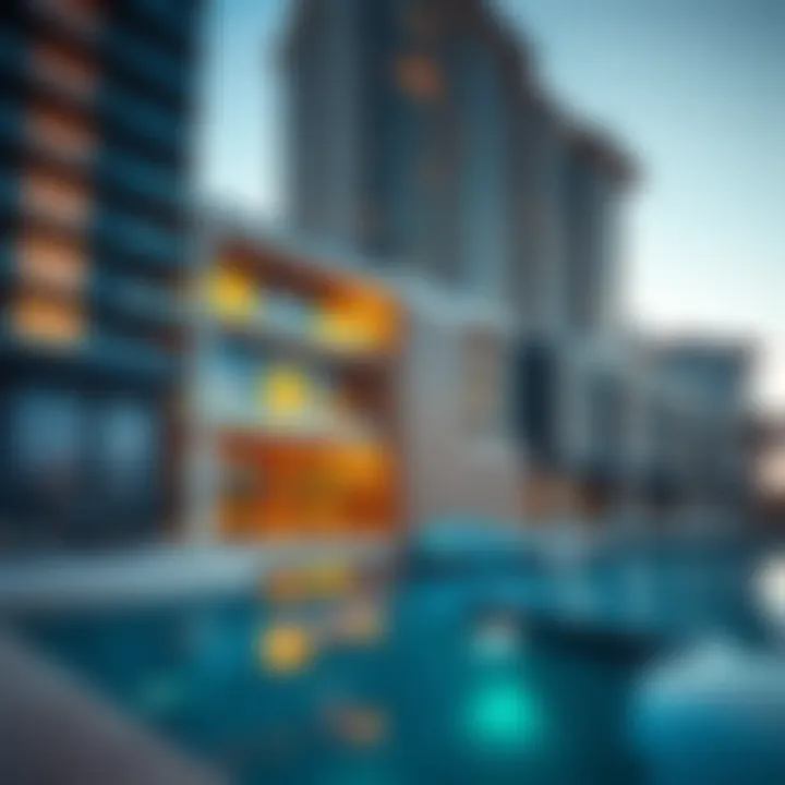 Modern Architectural Marvel of Al Wasl Building View of Al Wasl Building showcasing modern architectural design